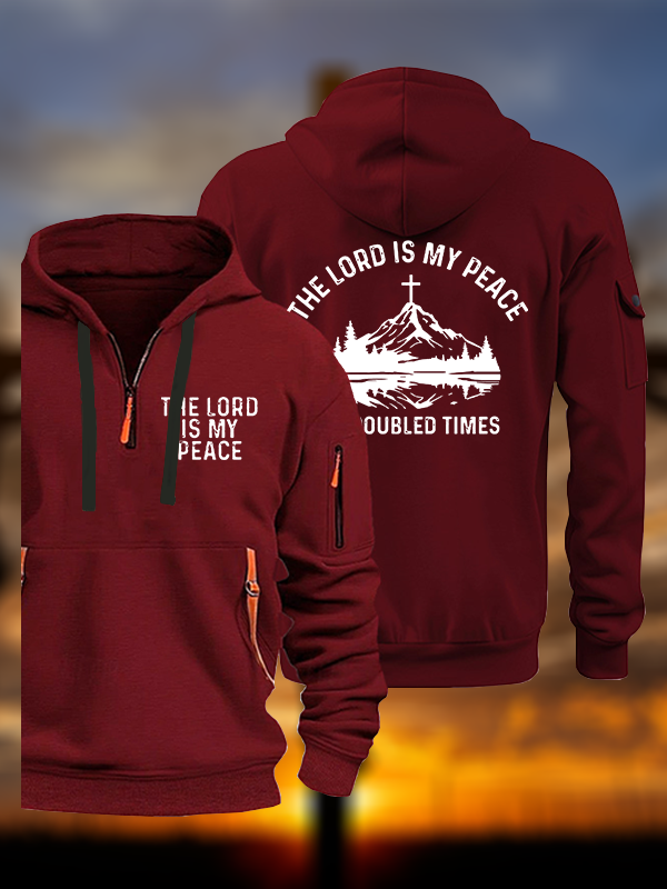 The Lord Is My Peace In Troubled Times Jesus God Christian Zipper Hoodies
