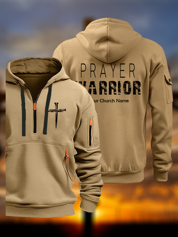 Personalized Prayer Warrior Jesus God Christian Zipper Hoodies