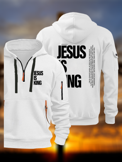 Jesus Is King Jesus God Christian Zipper Hoodies