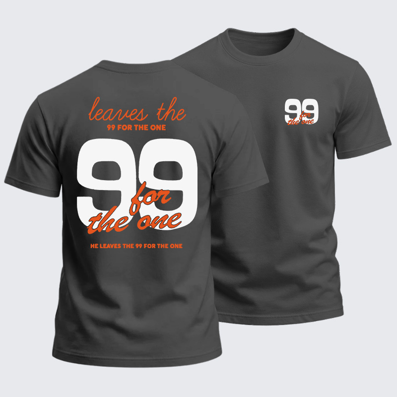 Heavyweight Cotton Tee - Leaves The 99 For The One