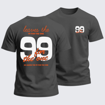 Heavyweight Cotton Tee - Leaves The 99 For The One
