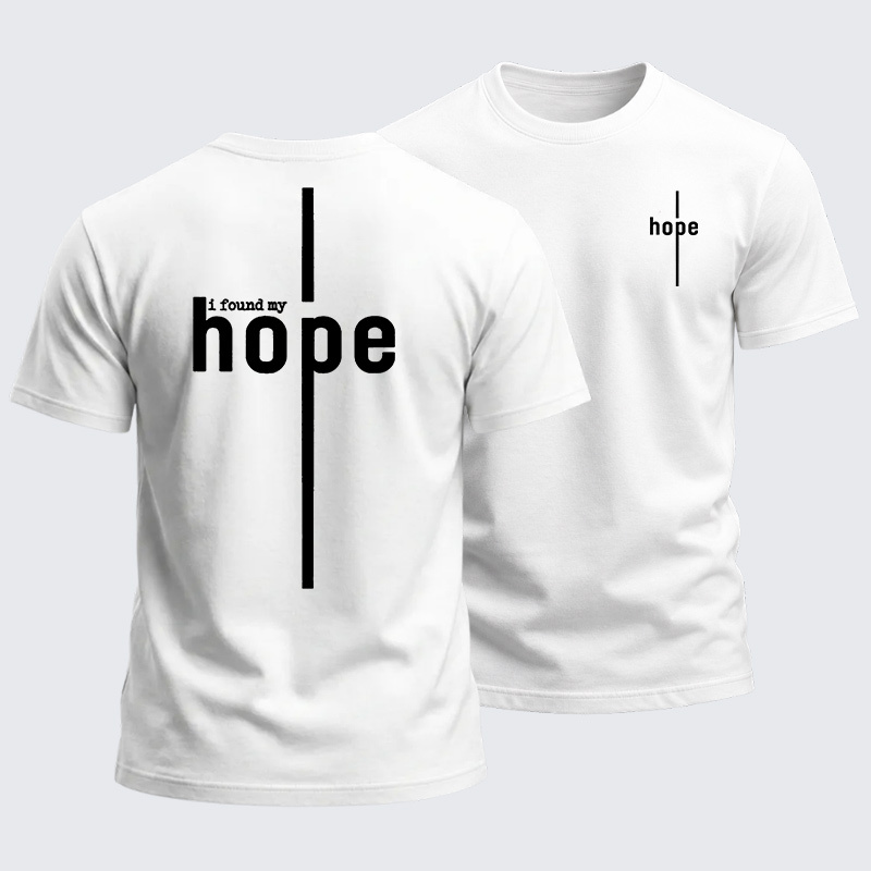 Heavyweight Cotton Tee - I Found My Hope
