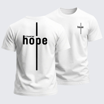 Heavyweight Cotton Tee - I Found My Hope