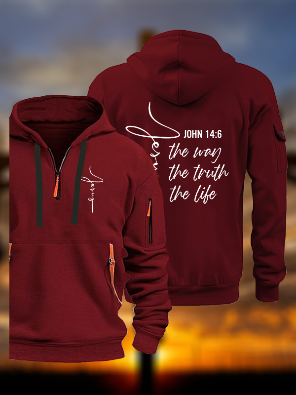 Jesus The Way The Truth The Life Jesus God Christian Zipper Hoodies