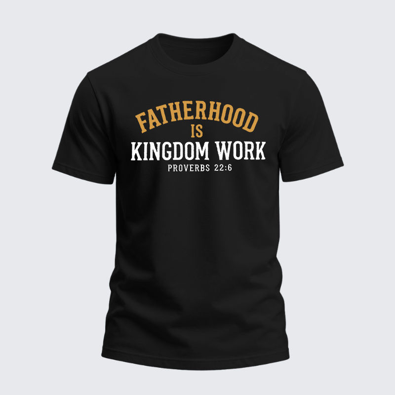 Man Of God Husband Dad Jesus God Christian Cotton T-Shirt