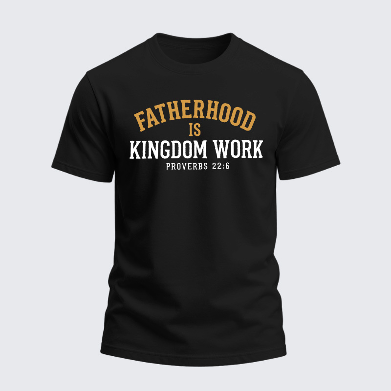 Man Of God Husband Dad Jesus God Christian Cotton T-Shirt