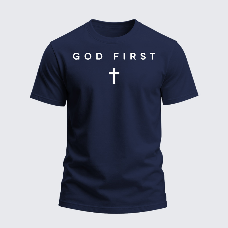 Heavyweight Cotton Tee - God First