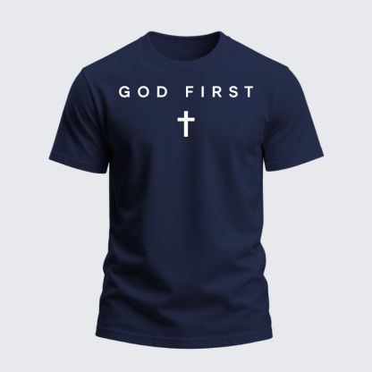 Heavyweight Cotton Tee - God First