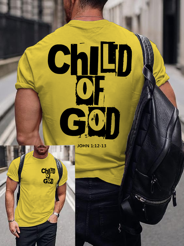 Child Of God Jesus God Christian Cotton T-Shirt