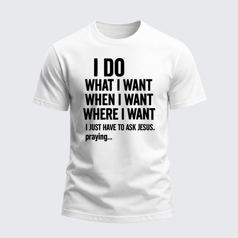 Heavyweight Cotton Tee - Ask Jesus First
