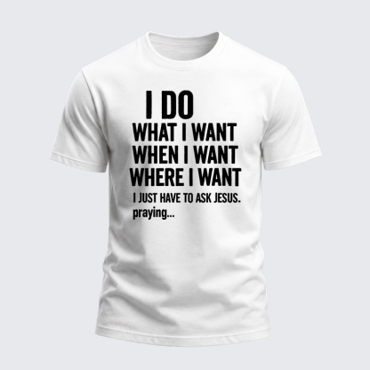 Heavyweight Cotton Tee - Ask Jesus First