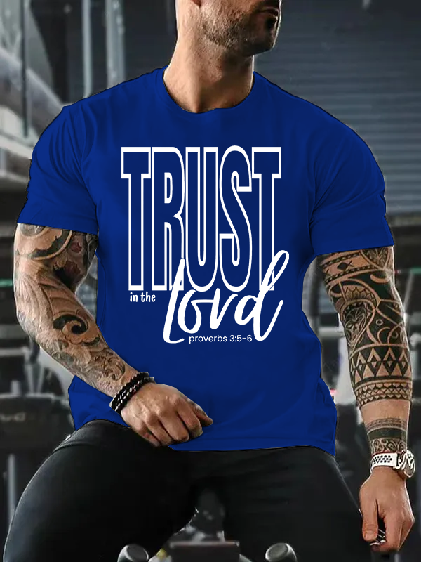 Trust in the Lord Jesus God Christian Cotton T-Shirt