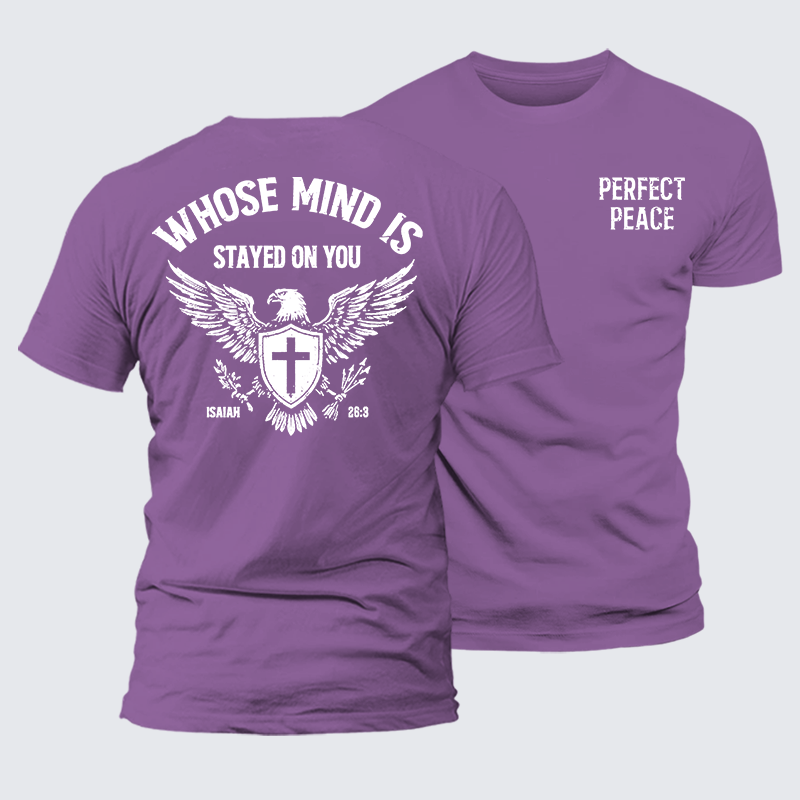 Perfect Peace Jesus God Christian Premium Mercerized Cotton Tee