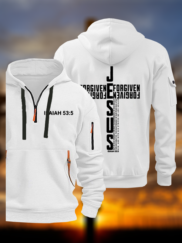 Jesus Forgiven Jesus God Christian Zipper Hoodies