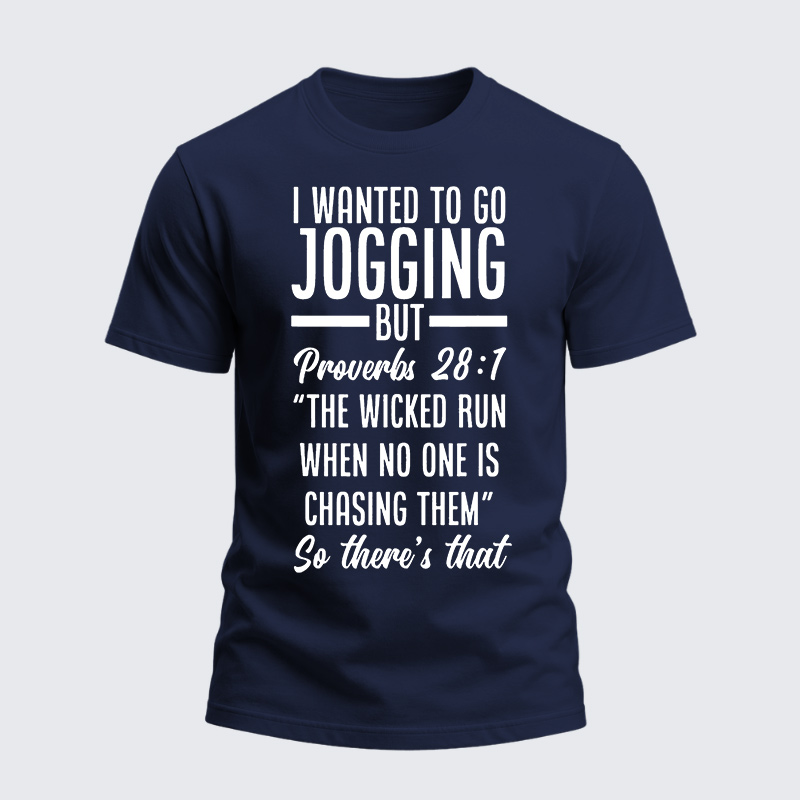 Heavyweight Cotton Tee - Bible Verse Proverbs 28:1