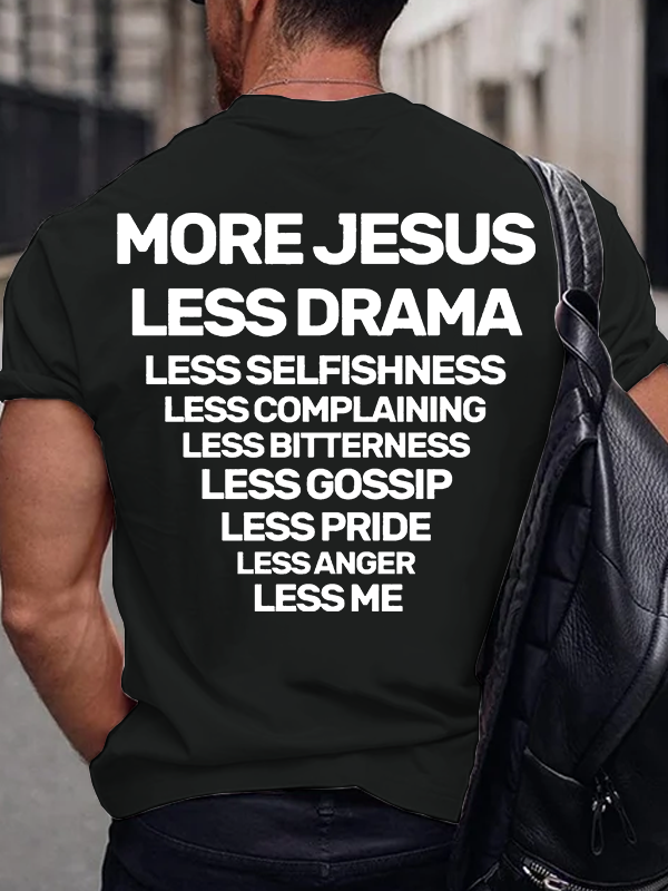 More Jesus Jesus God Christian Cotton T-Shirt
