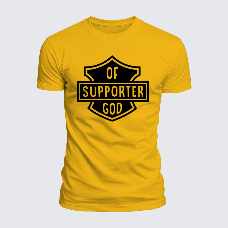 Of Support God Jesus God Christian  – Luxe Mercerized Interlock Cotton Tee