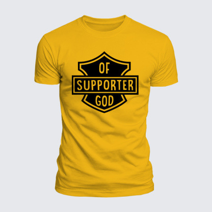 Of Support God Jesus God Christian  – Luxe Mercerized Interlock Cotton Tee