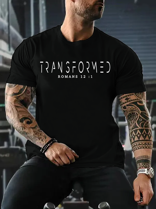 Man Of God Husband Dad Jesus God Christian Cotton T-Shirt