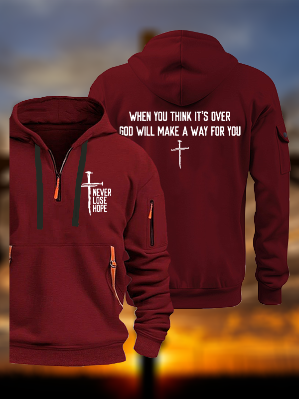 Never Lose Hope Jesus God Christian Zipper Hoodies