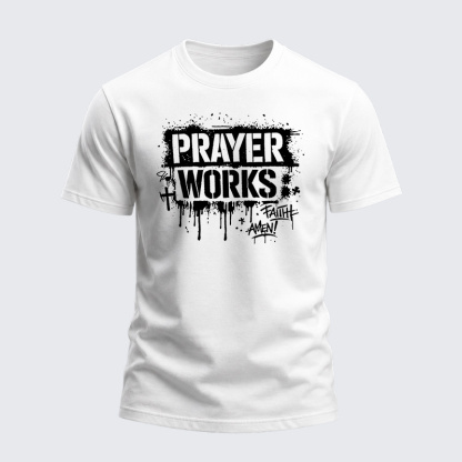 Heavyweight Cotton Tee - Christian Faith Cross