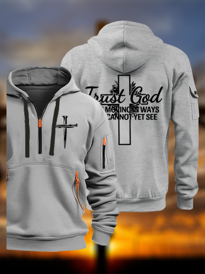 Trust God Jesus God Christian Zipper Hoodies