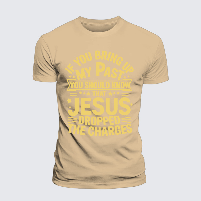 Jesus Dropped Jesus God Christian Premium Mercerized Cotton Tee