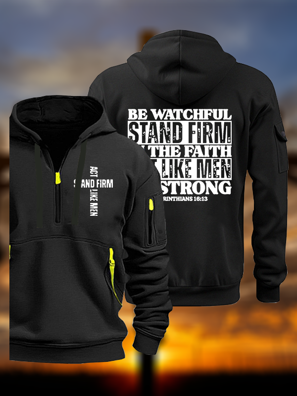 Stand Firm Jesus God Christian Zipper Hoodies