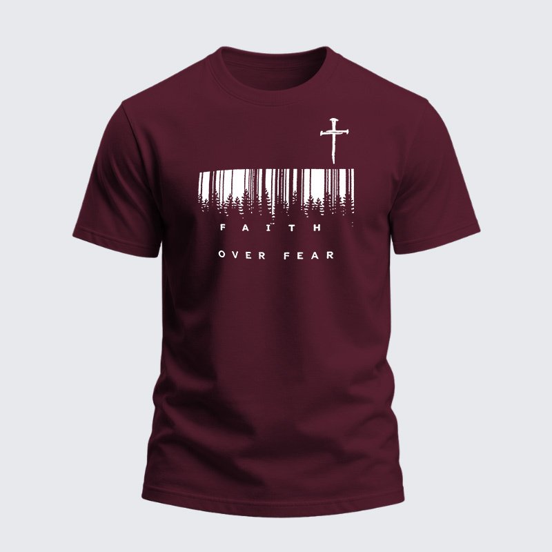 Heavyweight Cotton Tee - Faith Over Fear