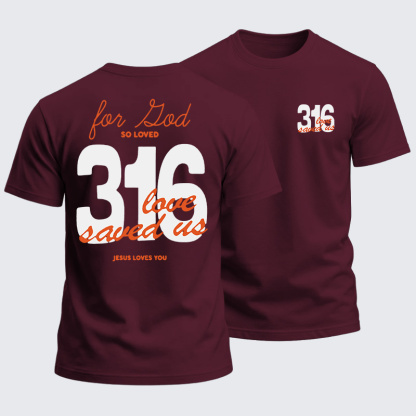 Heavyweight Cotton Tee - John 3:16