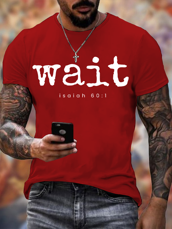 Man Of God Husband Dad Jesus God Christian Cotton T-Shirt