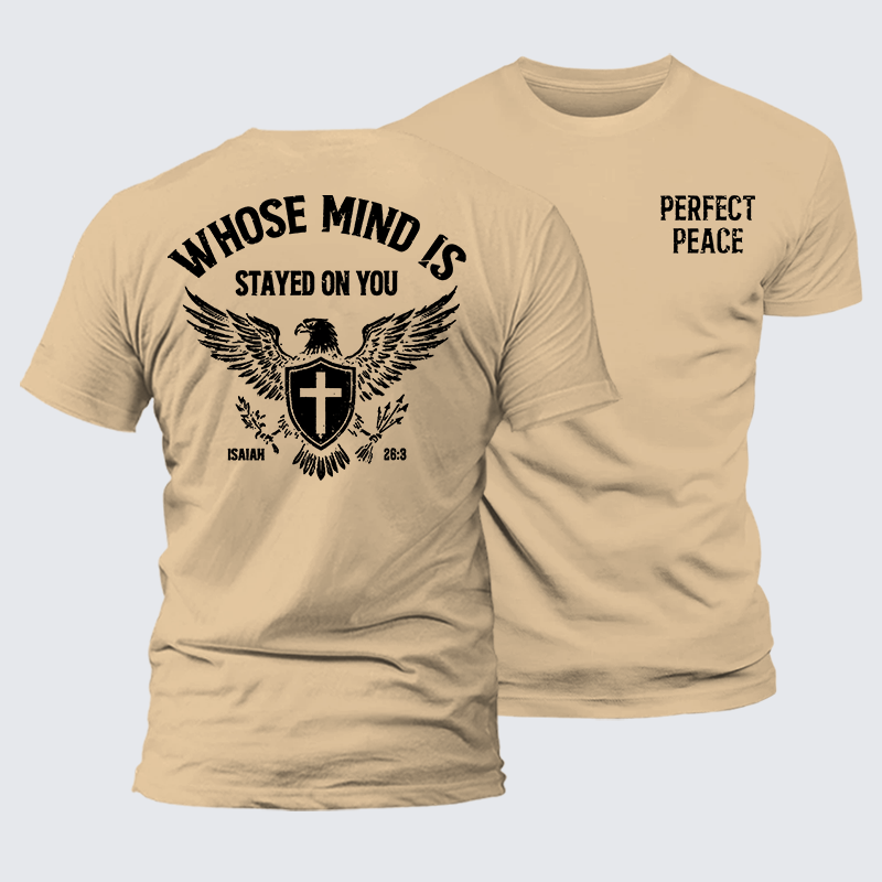 Perfect Peace Jesus God Christian Premium Mercerized Cotton Tee