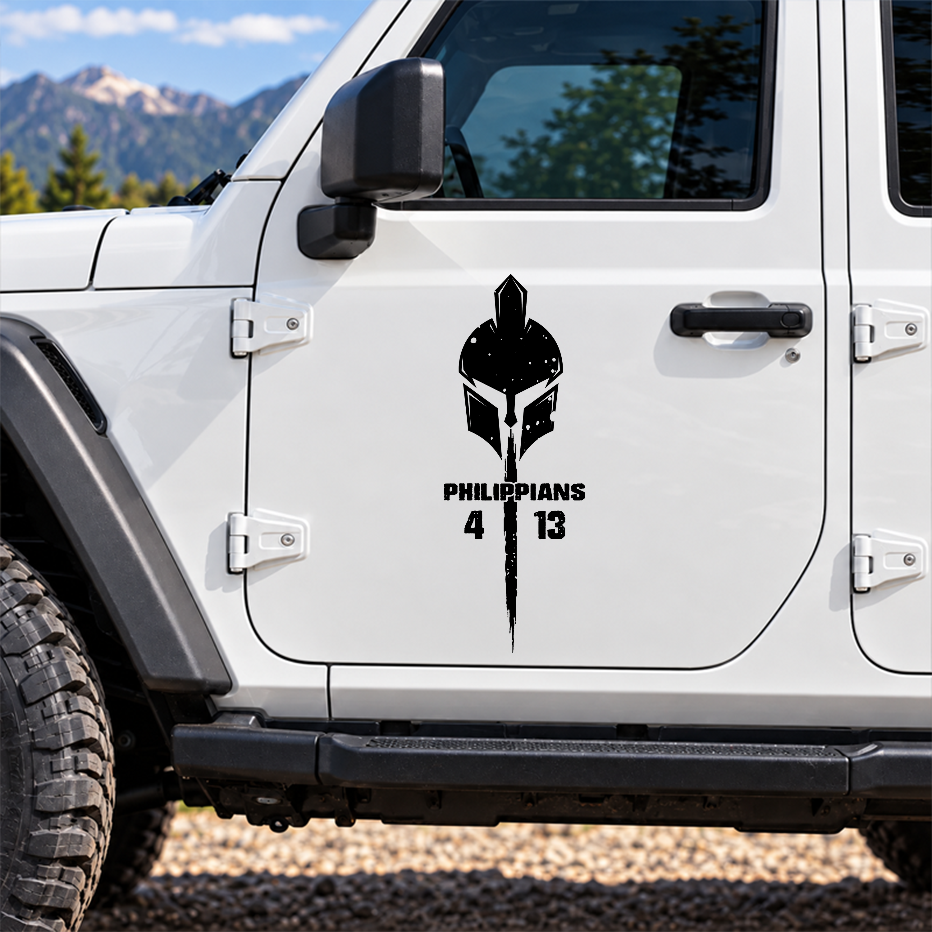 Car & Truck Vinyl Decals  - Philippians 4:13   