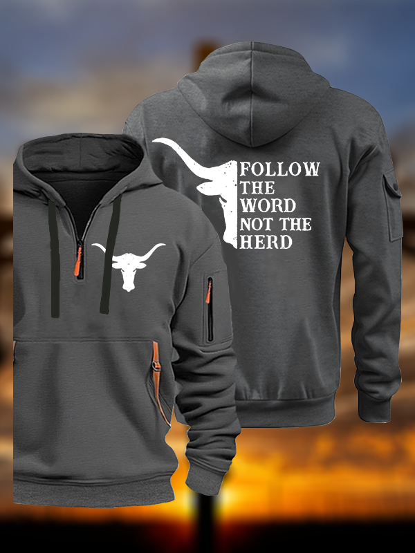 Follow The Word Jesus God Christian Zipper Hoodies