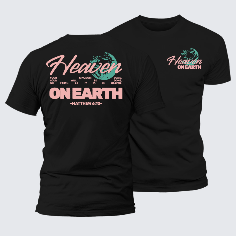 Man Of God Husband Dad Jesus God Christian Cotton T-Shirt