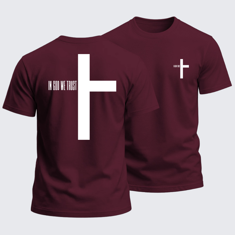 Heavyweight Cotton Tee - In God We Trust