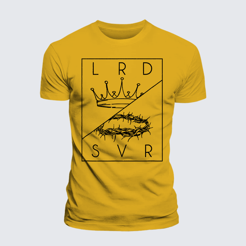 Lord Savior Jesus God Christian Premium Mercerized Cotton Tee