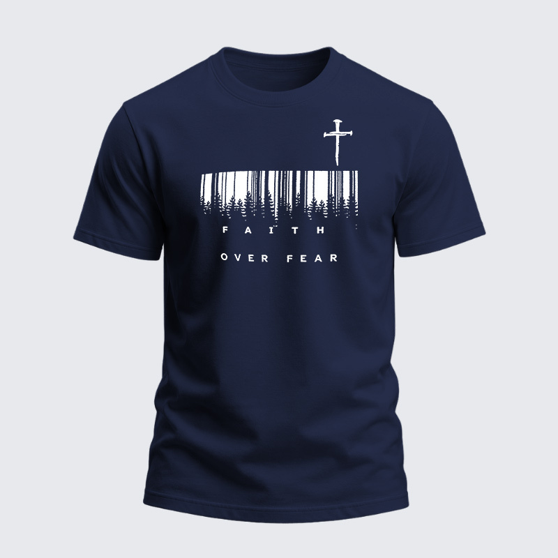 Heavyweight Cotton Tee - Faith Over Fear