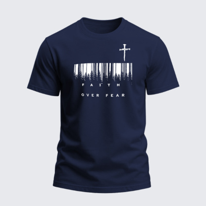 Heavyweight Cotton Tee - Faith Over Fear