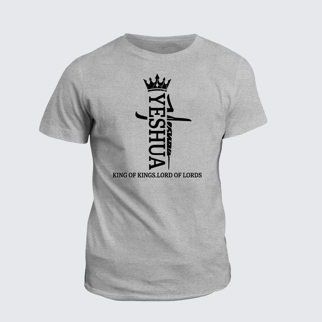 Yeshua King Of Kings Lord Of Lords Jesus God Christian Cotton T-Shirt
