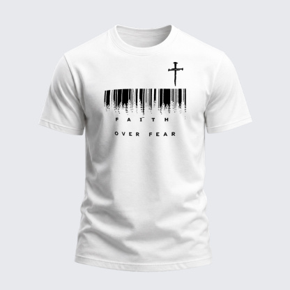 Heavyweight Cotton Tee - Faith Over Fear