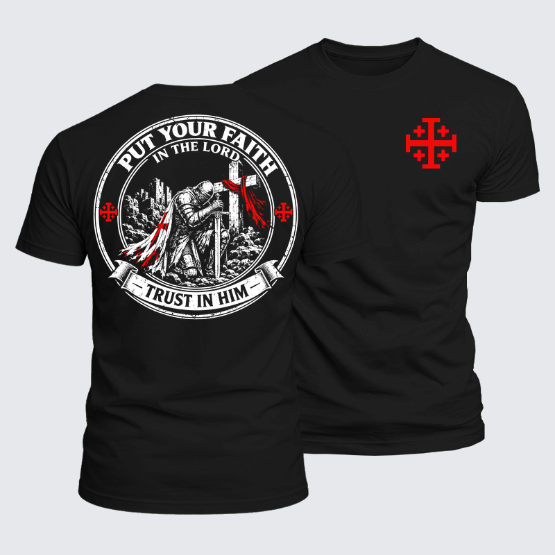 Luxe Mercerized Cotton Tee - Put Your Faith In The Lord, Trust In Him