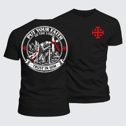 Luxe Mercerized Cotton Tee - Put Your Faith In The Lord, Trust In Him