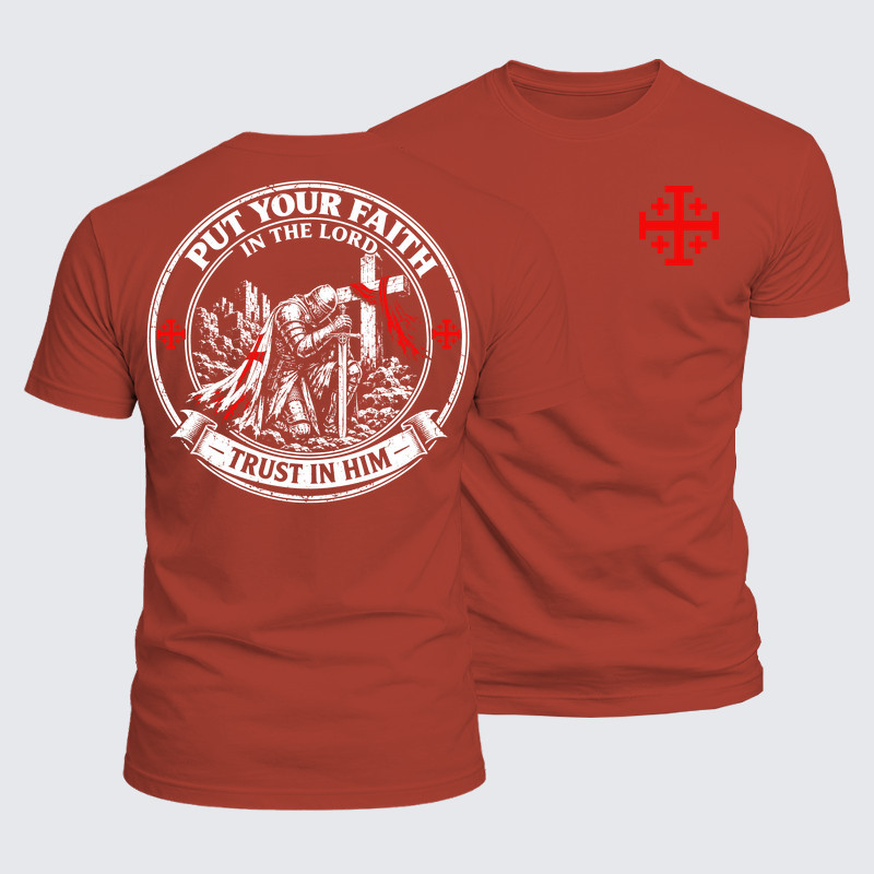 Luxe Mercerized Cotton Tee - Put Your Faith In The Lord, Trust In Him