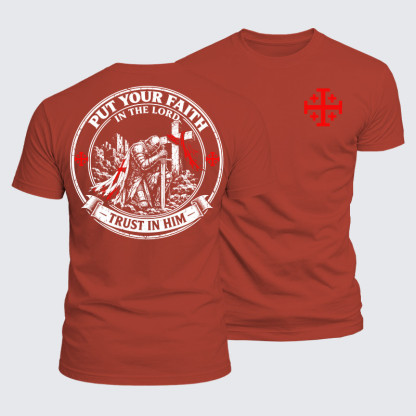 Luxe Mercerized Cotton Tee - Put Your Faith In The Lord, Trust In Him
