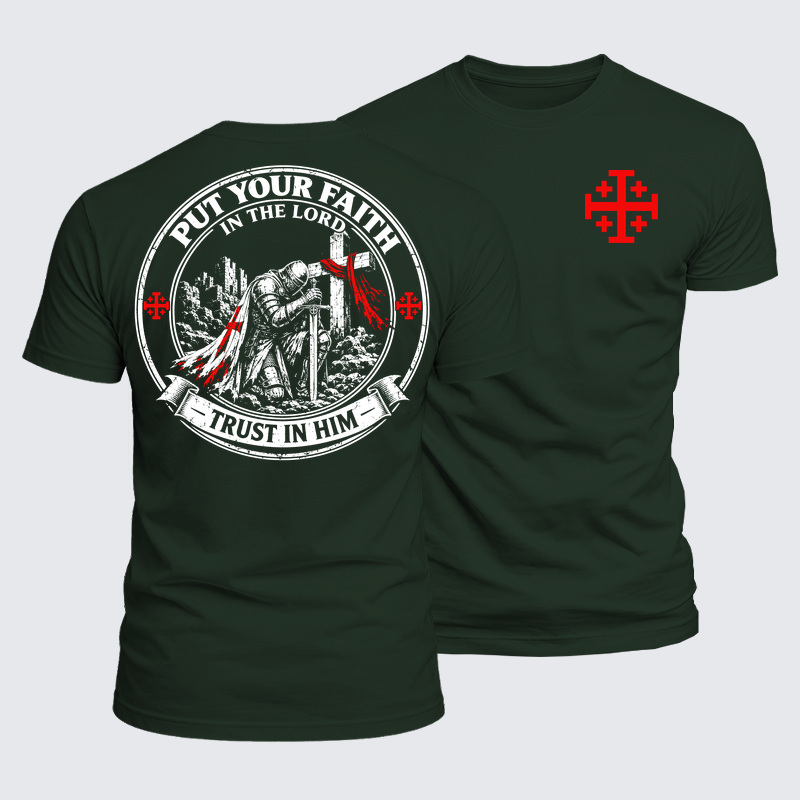 Luxe Mercerized Cotton Tee - Put Your Faith In The Lord, Trust In Him