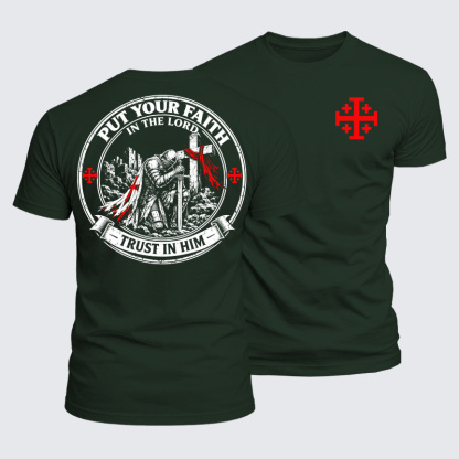 Luxe Mercerized Cotton Tee - Put Your Faith In The Lord, Trust In Him