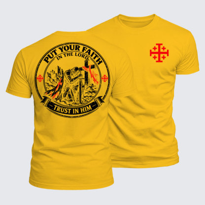 Luxe Mercerized Cotton Tee - Put Your Faith In The Lord, Trust In Him