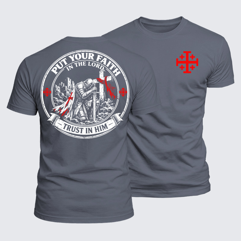 Luxe Mercerized Cotton Tee - Put Your Faith In The Lord, Trust In Him