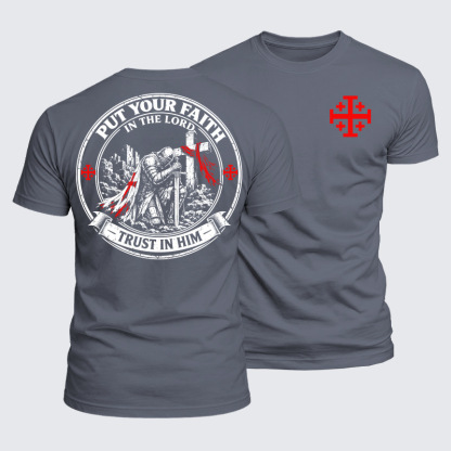Luxe Mercerized Cotton Tee - Put Your Faith In The Lord, Trust In Him